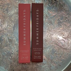 Summer Fridays Lip Butter Balm Duo in Birthday Cake and Vanilla Beige